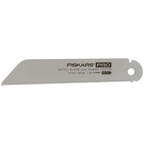 Fiskars PowerTooth Ersatzblatt für Kompakte klappbare Detailsäge (15 cm, 19 TPI) 1062942