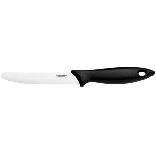 Fiskars Essential Tomatenmesser 12 cm, schwarz 1023779
