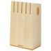 Fiskars Functional Form Messerblock, 5-teilig, unbestückt, aus Birkenholz 1014228