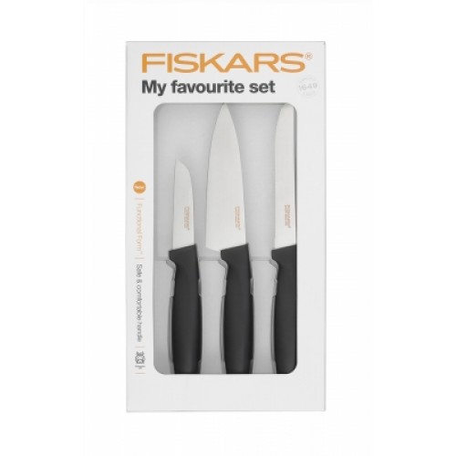 Fiskars Functional Form Set von 3 Messern für Gemüse und Obst 1014199 Fiskars Functional Form Set von 3 Messern für Gemüse und Obst 1014199
