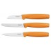 Fiskars Functional Form Küchenmesserset, 3-teilig, orange 1014272