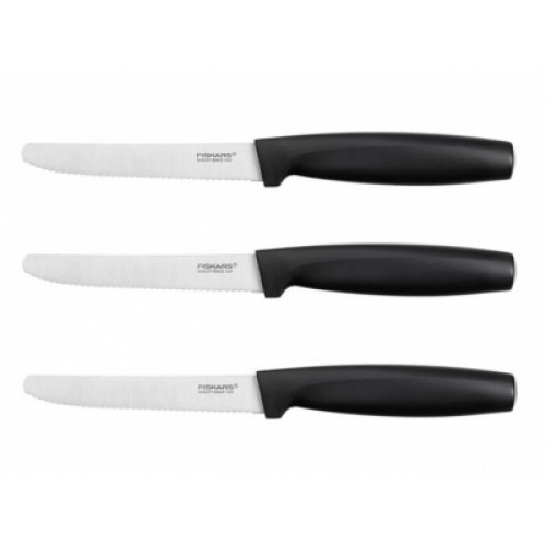 Fiskars Functional Form Tischmesserset, 3-teilig, schwarz 1014279 Fiskars Functional Form Tischmesserset, 3-teilig, schwarz 1014279