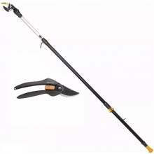 Fiskars Set PowerGear UPX83 Astschere Schneidgiraffe + SingleStep P26 Bypass-Gartenschere