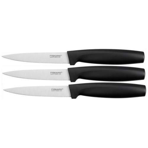 Fiskars Functional Form Gemüsemesserset, schwarz, 3-teilig 1014276 Fiskars Functional Form Gemüsemesserset, schwarz, 3-teilig 1014276