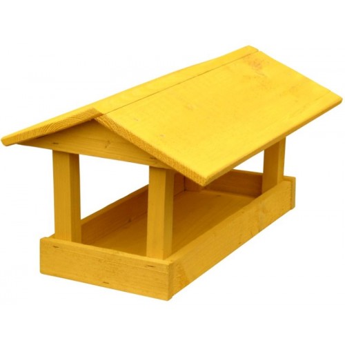 Futterstation für kleine Vögel, 24x40x20 cm, gelb Futterstation für kleine Vögel, 24x40x20 cm, gelb