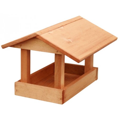 Futterstation für kleine Vögel, 24x30x20 cm, braun