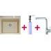 Franke SET G35 Fragranit Spüle KSG 238.082 sahara + Küchenarmatur Samoa +Spülmittelspender