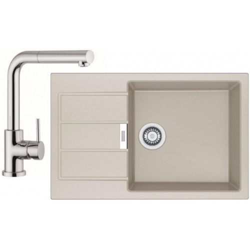 Franke SET T55 Tectonit Spüle SID 611 - 78 / 45 BB Kaffe + Armatur FN 0147.031 chrom Franke SET T55 Tectonit Spüle SID 611 - 78 / 45 BB Kaffe + Armatur FN 0147.031 chrom