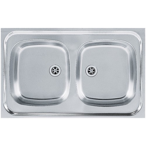 Franke Sara SXN 720 T ECO, 800x500 mm, Doppelte Küchenspüle Edelstahl, 103.0205.573 Franke Sara SXN 720 T ECO, 800x500 mm, Doppelte Küchenspüle Edelstahl, 103.0205.573