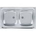 Franke Sara SXN 720 T ECO, 800x500 mm, Doppelte Küchenspüle Edelstahl, 103.0205.573