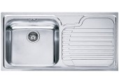 Franke Galassia GAX 611/2, 1000x500 mm, Küchenspüle, Edelstahl, links 101.0120.144