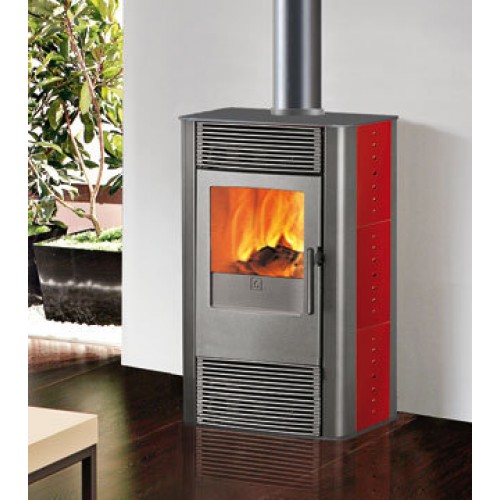 EDILKAMIN FUNKY Holz-Kaminofen, luftführend, bordeaux, 641670