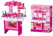 G21 Kinder Küche mit Zubehör Pink 690402