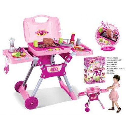 G21 Kindergrill mit Zubehör pink 6906690