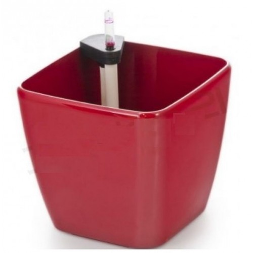 G21 Blumentopf mit Wasserspeicher Cube rot 22 cm 6392411