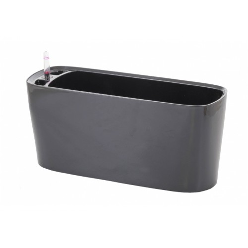 G21 Blumentopf mit Wasserspeicher Combi mini schwarz 40 cm 639250