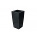 G21 Blumentopf mit Wasserspeicher Linea schwarz 39 cm 639243