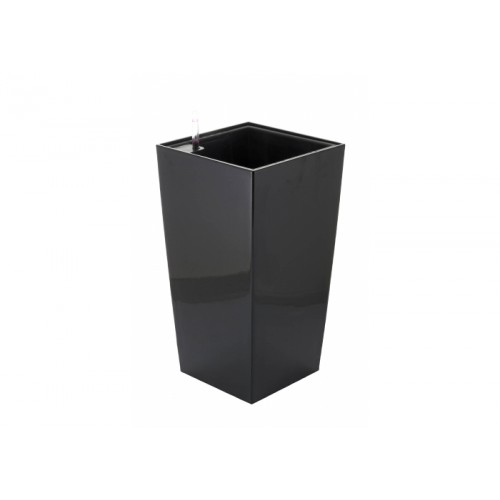 G21 Blumentopf mit Wasserspeicher Linea small schwarz 55 cm 639244