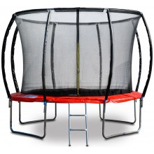 G21 SpaceJump Trampolin, 305 cm, rot, mit Sicherheitsnetz + gratis Leiter 69042680