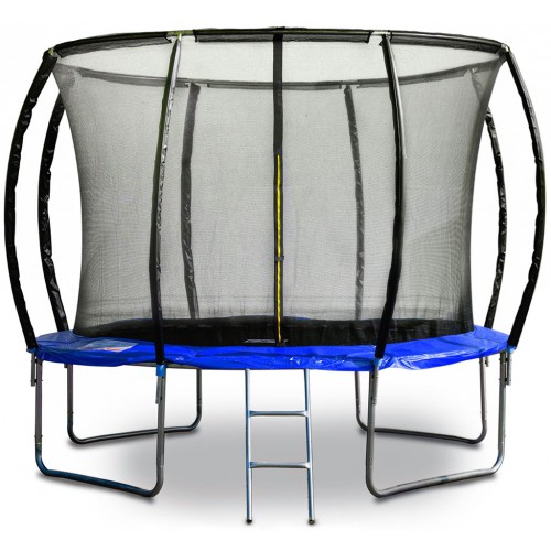 G21 SpaceJump Trampolin, 305 cm, blau, mit Sicherheitsnetz + gratis Leiter 69042681