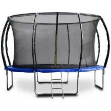 G21 SpaceJump Trampolin, 366 cm, blau, mit Sicherheitsnetz + gratis Leiter 69042691