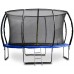 G21 SpaceJump Trampolin, 366 cm, blau, mit Sicherheitsnetz + gratis Leiter 69042691