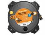 Fiskars Schlauchaufroller-Set M 1/2", Reichweite 21,5 m mit Wandhalterung 1059608