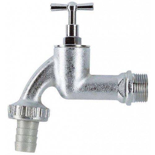 GARDENA Garten-Wasserhahn 3/4" Schlauch-Anschluss 19mm (3/4") Silber 7331-20