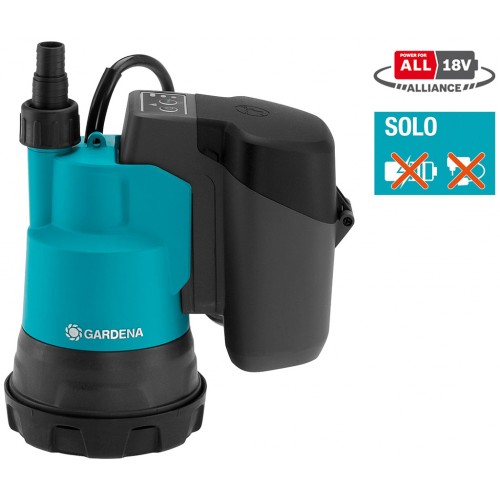 GARDENA 2000/2 Akku-Klarwasser-Tauchpumpe 18V P4A, solo 14600-66