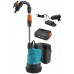 GARDENA 2000/2 Regenfasspumpe (2 bar/2 000 l/h) (1x2 Ah/18V) P4A set, 14602-61