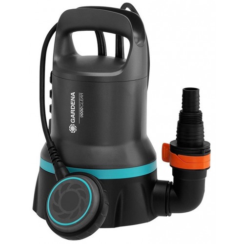 GARDENA 9000 Klarwasser-Tauchpumpe, Tauch-/Druckpumpe, 300W, 9 000 l/h, 9030-20