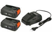 GARDENA Starter-Kit P4A 2x PBA 18V/45 + AL 1830 CV (2x2,5 Ah/18V) 14907-20