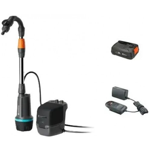 Gardena 2400 ComfAuto 18V P4A Akku-Regenfasspumpe (1x 2,5Ah) 14605-20