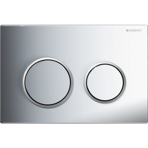 GEBERIT OMEGA 20 Betätigungsplatte, chrom hochglanz/chrom seidenglanz 115.085.KH.1