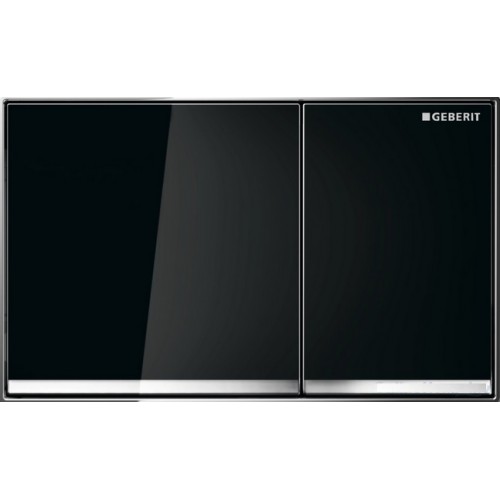 GEBERIT OMEGA 60 Betätigungsplatte, zink/ glass schwarz 115.081.SJ.1
