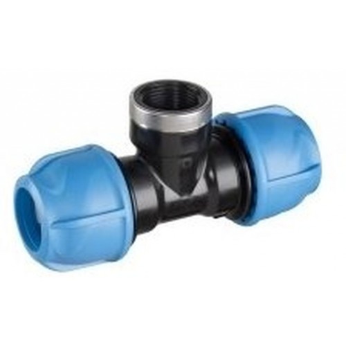 GEORG FISCHER iJOINT Polypropylen-T-Stück, 90°, 25 × 1/2", Innengewinde 158-400-179