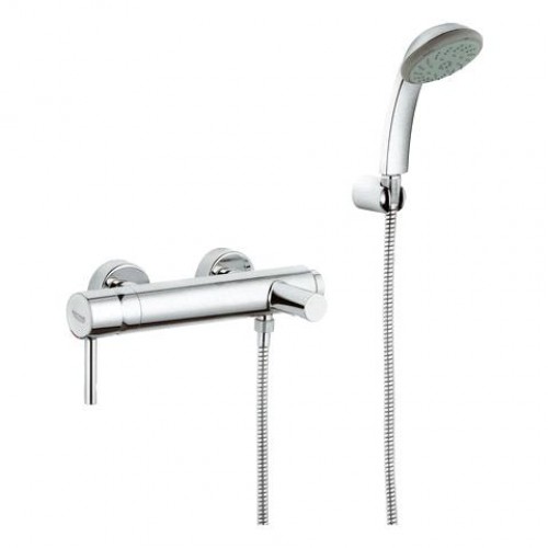 GROHE Essence Wannen Armatur mit Brauseset chrom 33628000