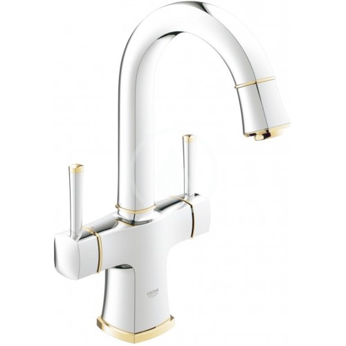 GROHE Grandera Zweigriff-WT-Batterie schwenkbarer Auslauf chrom/gold 21107IG0 GROHE Grandera Zweigriff-WT-Batterie schwenkbarer Auslauf chrom/gold 21107IG0