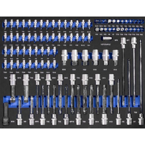 Güde Steckschlüssel Set 102 tlg. Werkstatteinrichtung Werkzeuge Werkstattwagen 39113