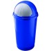 HEIDRUN Abfalleimer 50 l mit Deckel 74 x 40 x 40 cm, 50 l,blau 1359