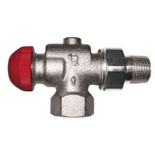 HERZ TS-90-V-Thermostatventil Eckform spezial 1/2", M 28 x 1,5 rote Blende 1772867