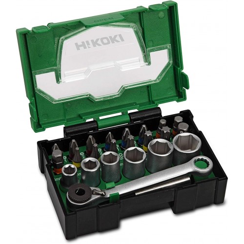 HiKOKI 40030020 Bit-Box 24-teilig mit Ratsche