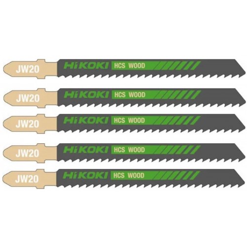HiKOKI 750021 HCS Sägeband für Stichsäge, Holz, 100,4/75x9,5x1,25 mm, 5 Stück