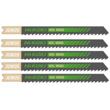 HiKOKI 750023 HCS Sägeblatt für Stichsäge, Holz, 91,5/70×7,5×1,25 mm, 5 Stück