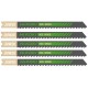 HiKOKI 750023 HCS Sägeblatt für Stichsäge, Holz, 91,5/70×7,5×1,25 mm, 5 Stück