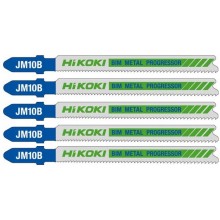 HiKOKI 750031 BIM Sägeblatt für Holz und Metall für Stichsäge, 132/105×10×1,25 mm, 5 Stück