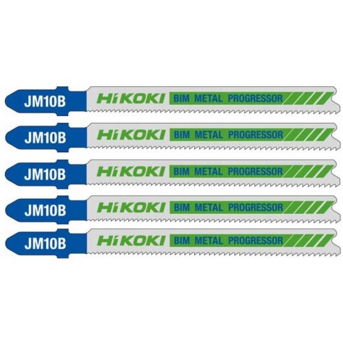 HiKOKI 750031 BIM Sägeblatt für Holz und Metall für Stichsäge, 132/105×10×1,25 mm, 5 Stück