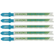 HiKOKI 750040 HSS Sägeblatt für Metall für Stichsäge, 91,5/65×7,5×1 mm, 5 Stück