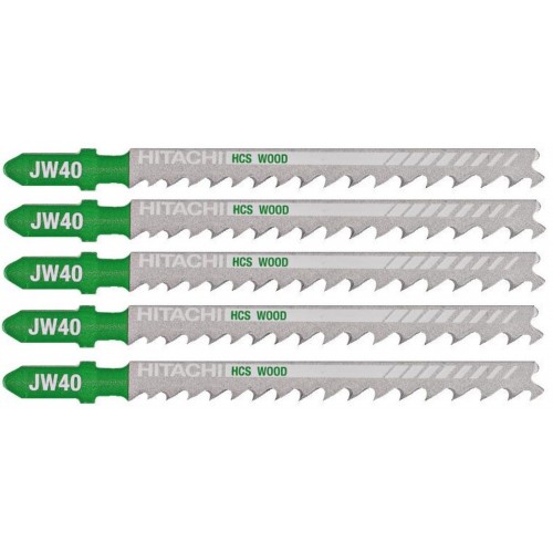 HiKOKI 750043 HCS Sägeblatt für Holz für Stichsäge, 100,4/75x7,2x1,25 mm, 5 Stück