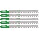 HiKOKI 750043 HCS Sägeblatt für Holz für Stichsäge, 100,4/75x7,2x1,25 mm, 5 Stück